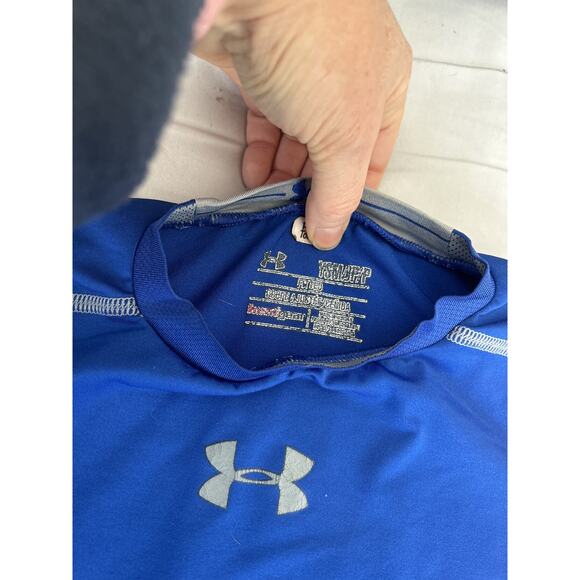 Under Armour Blue Fitted Shirt  size small - Picture 4 of 4